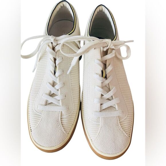 ROTHY’S The Lace Up Sneaker in Blonde size 9. - Picture 2 of 10